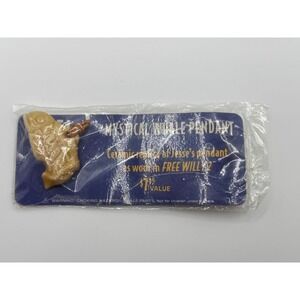 Vintage 1995 Free Willy 2 Mystical Whale Pendant Necklace In Original Packaging